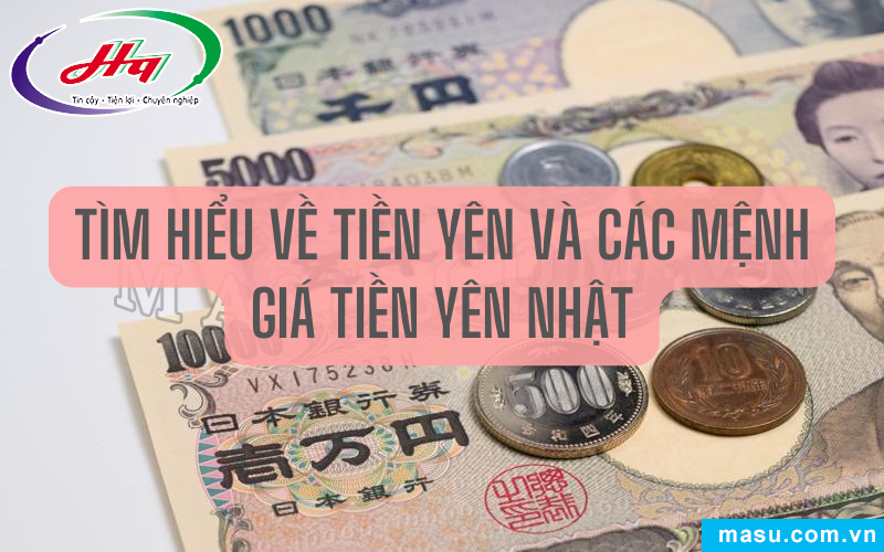 Các mệnh giá tiền giấy yên nhật bản đang lưu hành, bao gồm 1000, 2000, 5000, 10000 yên.